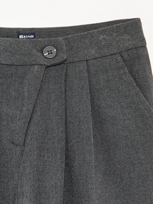 Wijde broek van flanel - Kiabi