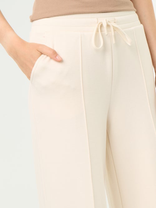 Wijde broek van fleece - Kiabi