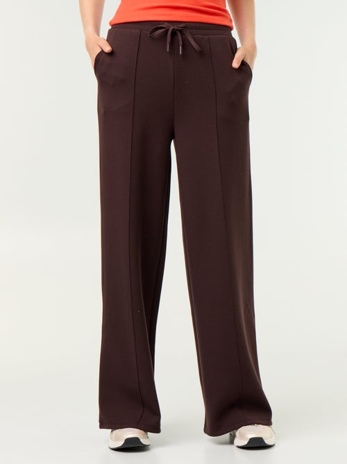 Wijde broek van fleece - Kiabi Wijde broek van fleece - Kiabi