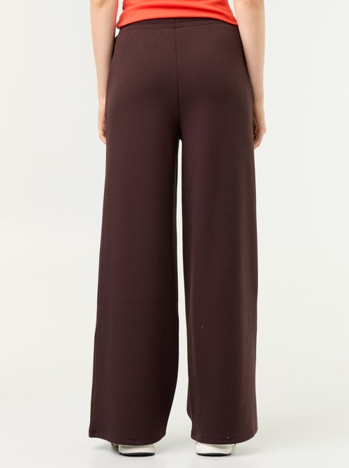Wijde broek van fleece - Kiabi Wijde broek van fleece - Kiabi