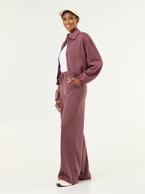 Wijde broek van fleece - Kiabi