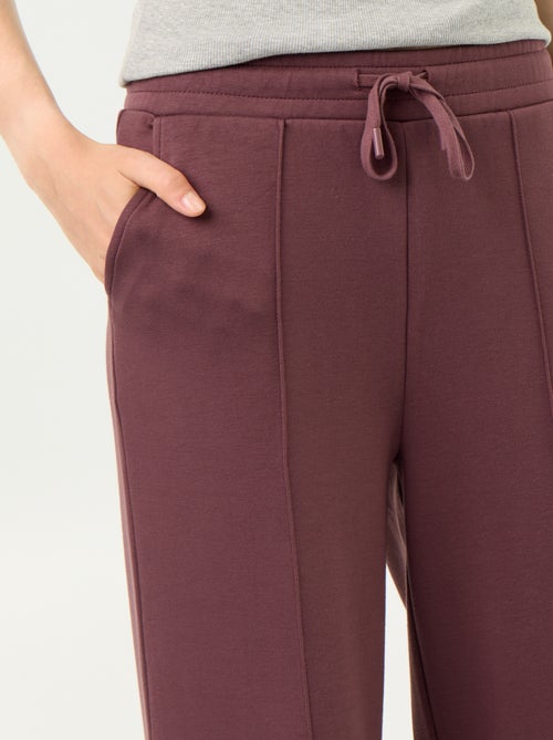 Wijde broek van fleece - Kiabi