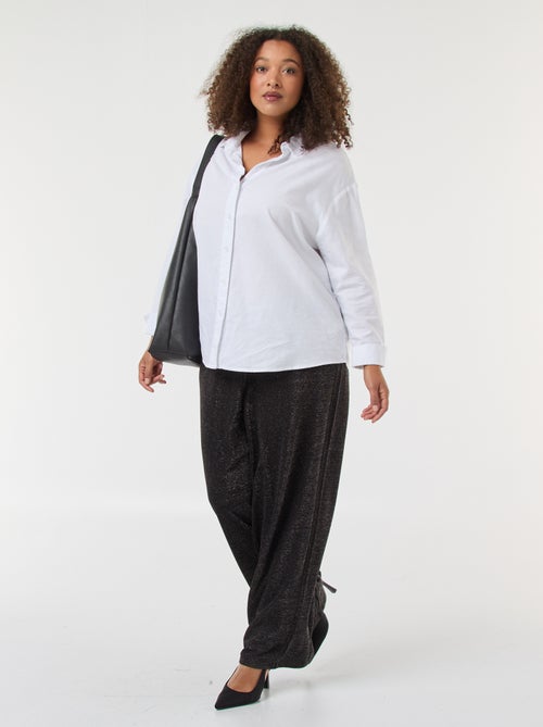 Wijde broek van glitterstof 'Vero Moda' - Kiabi