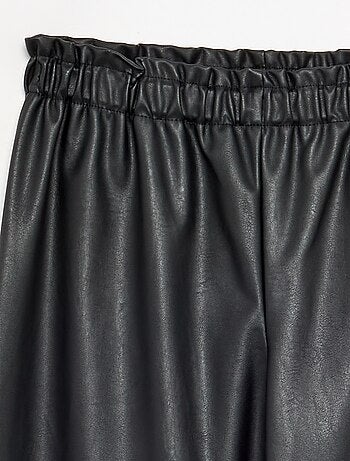 Wijde broek van imitatieleer