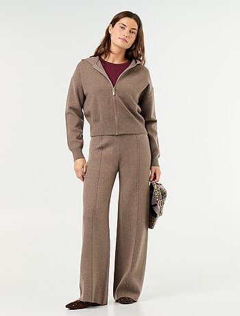 Wijde broek van jerseytricot
