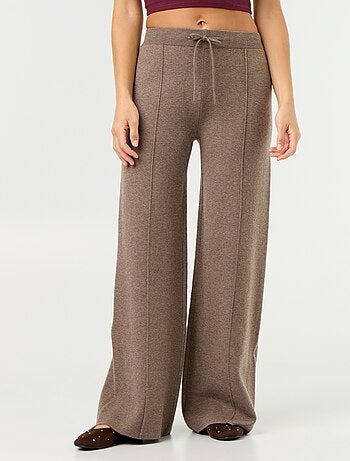 Wijde broek van jerseytricot