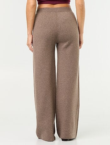 Wijde broek van jerseytricot