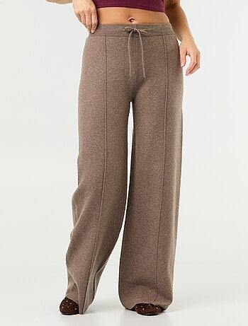 Wijde broek van jerseytricot