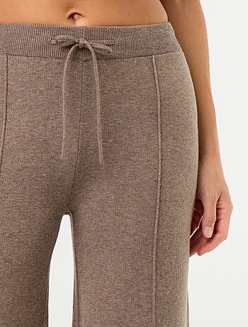 Wijde broek van jerseytricot