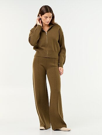 Wijde broek van jerseytricot