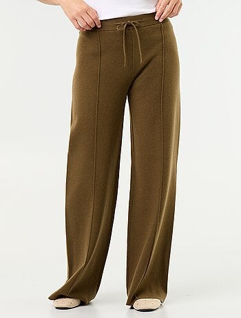 Wijde broek van jerseytricot