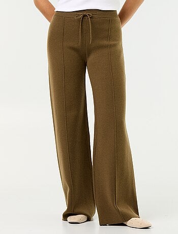 Wijde broek van jerseytricot