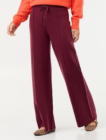 Wijde broek van jerseytricot