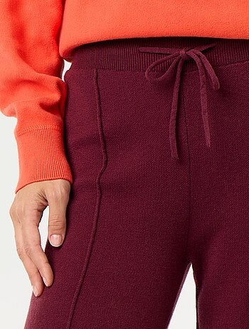 Wijde broek van jerseytricot