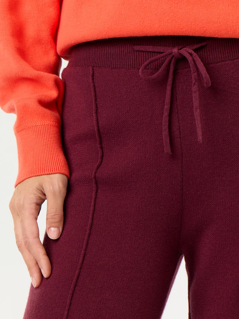 Wijde broek van jerseytricot Rose - Kiabi