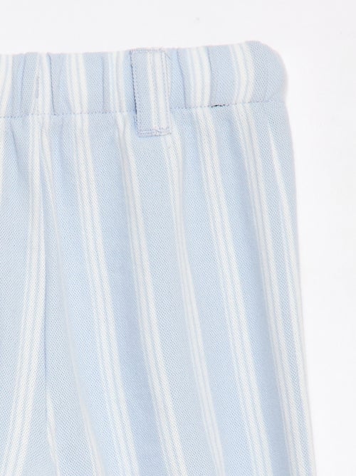 Wijde broek van piquéstof - gemakkelijk aan te trekken collectie - Kiabi