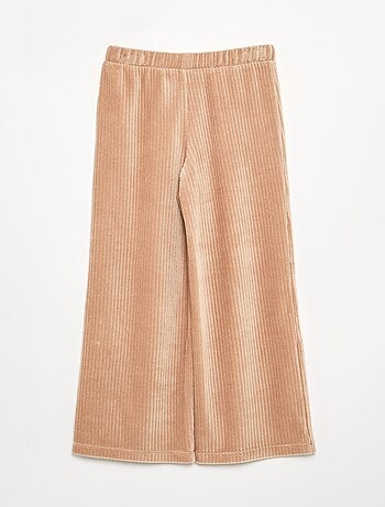 Wijde broek van ribfluweel