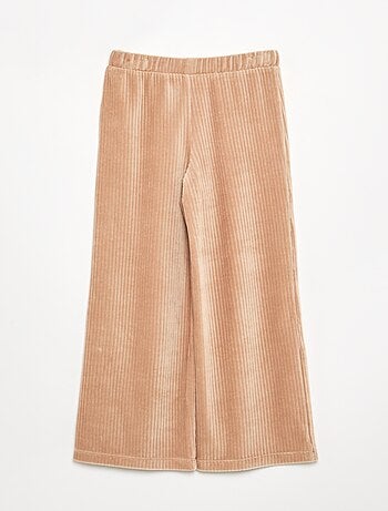 Wijde broek van ribfluweel