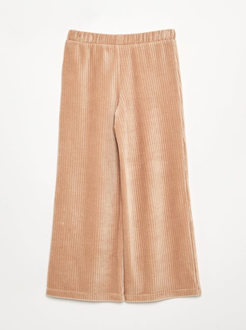 Wijde broek van ribfluweel - Kiabi Wijde broek van ribfluweel - Kiabi