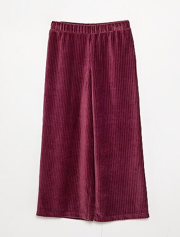 Wijde broek van ribfluweel