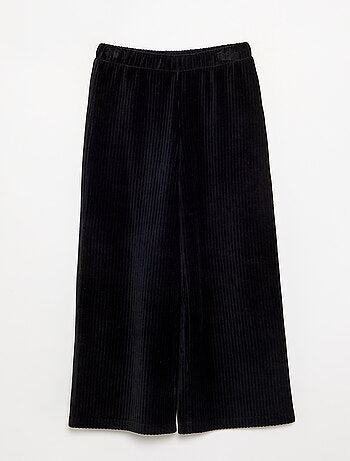 Wijde broek van ribfluweel