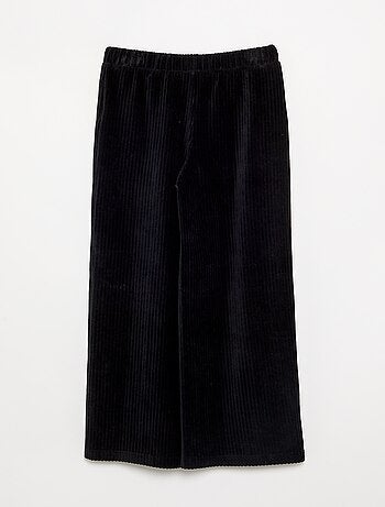 Wijde broek van ribfluweel