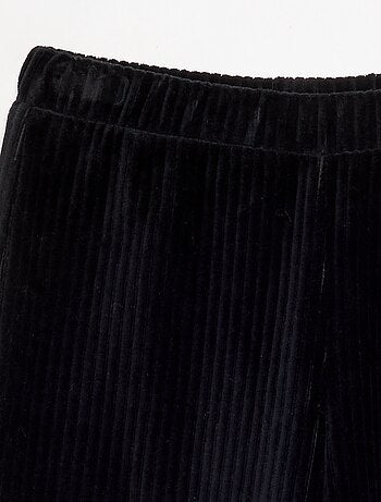 Wijde broek van ribfluweel