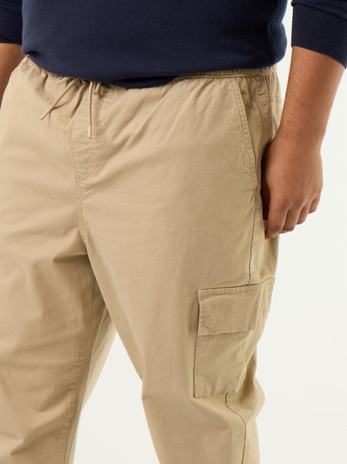 Wijde broek van twill - Kiabi