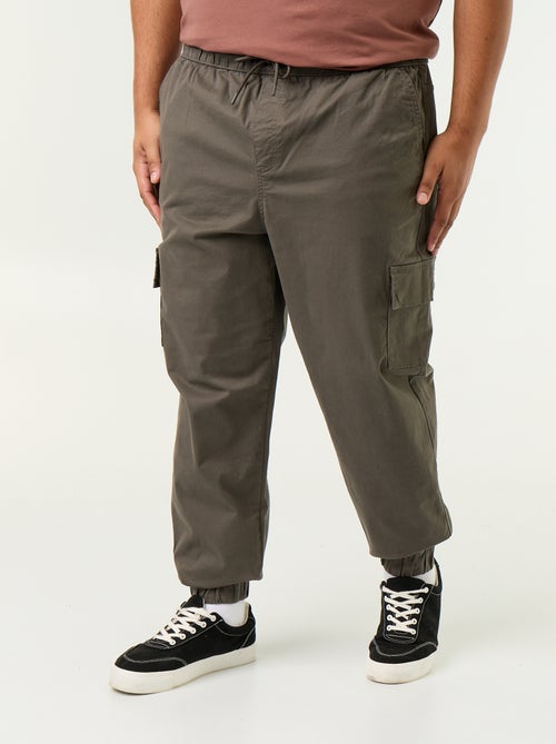 Wijde broek van twill - Kiabi