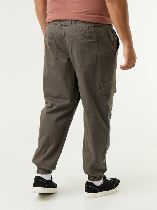 Wijde broek van twill - Kiabi