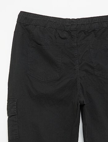 Wijde broek van twill