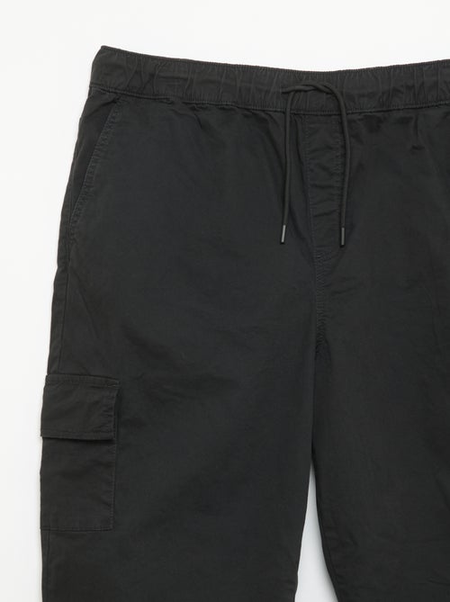 Wijde broek van twill - Kiabi