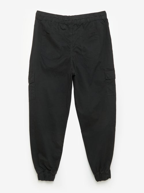 Wijde broek van twill - Kiabi