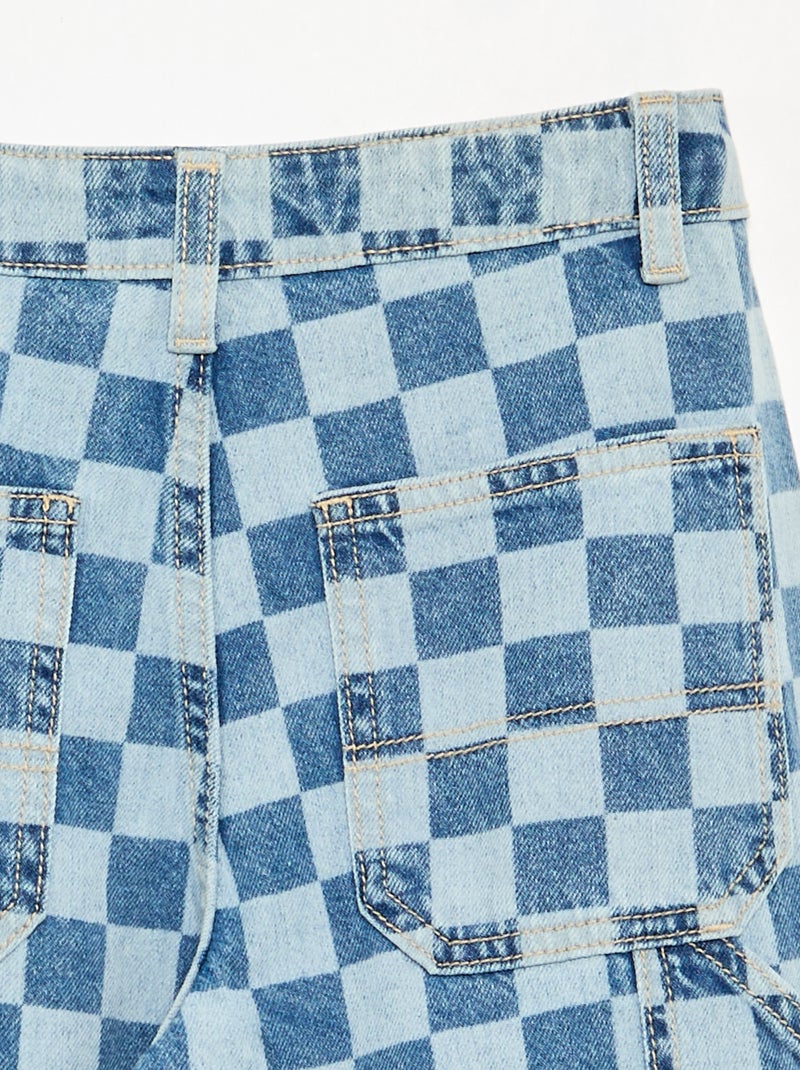 Wijde carpenterjeans Blauw - Kiabi