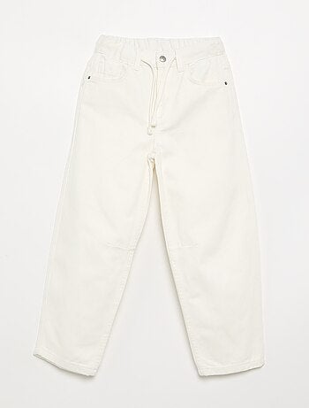 Wijde denim broek