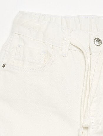 Wijde denim broek