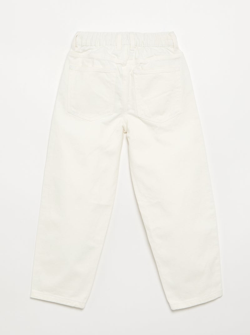 Wijde denim broek Blauw - Kiabi