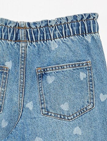 Wijde denim broek