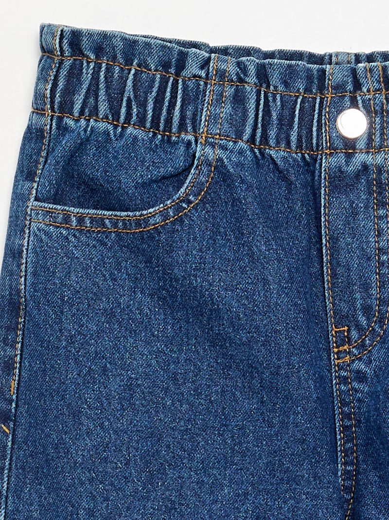 Wijde denim broek Blauw - Kiabi
