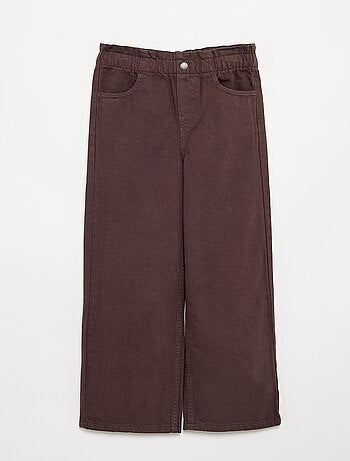 Wijde denim broek