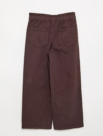 Wijde denim broek