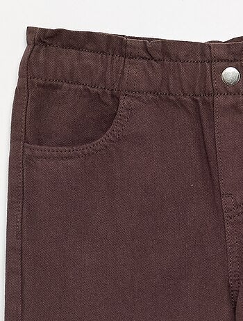 Wijde denim broek