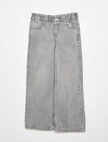Wijde denim broek