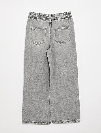 Wijde denim broek