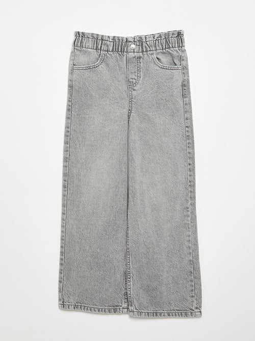 Wijde denim broek - Kiabi Wijde denim broek - Kiabi