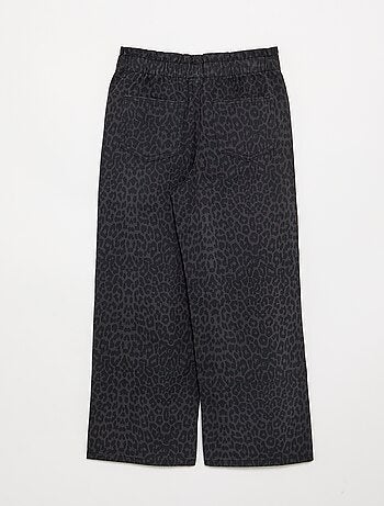 Wijde denim broek