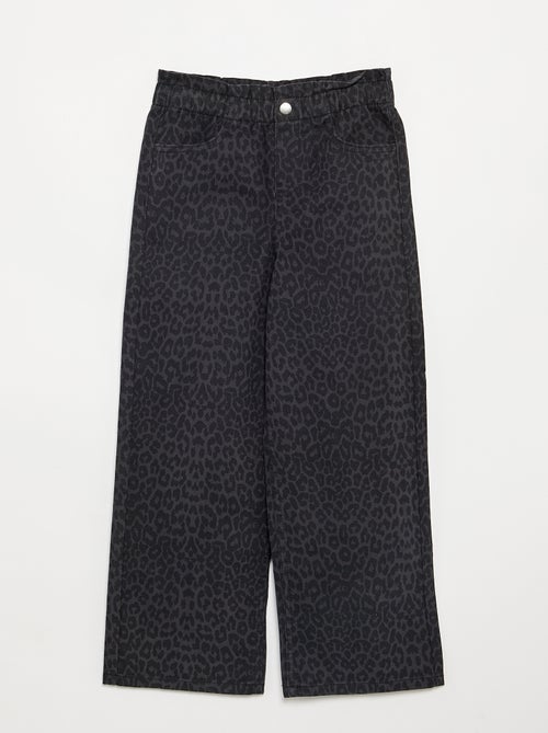 Wijde denim broek - Kiabi