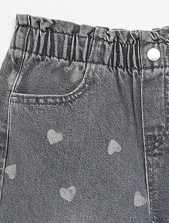 Wijde denim broek