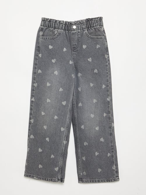 Wijde denim broek - Kiabi