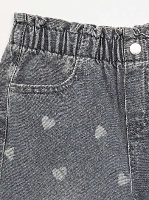 Wijde denim broek - Kiabi